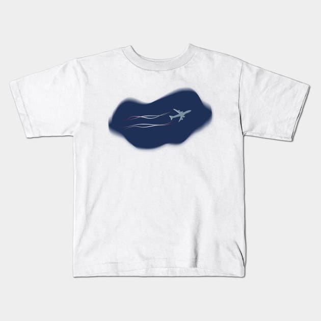 A plane Kids T-Shirt by dddesign